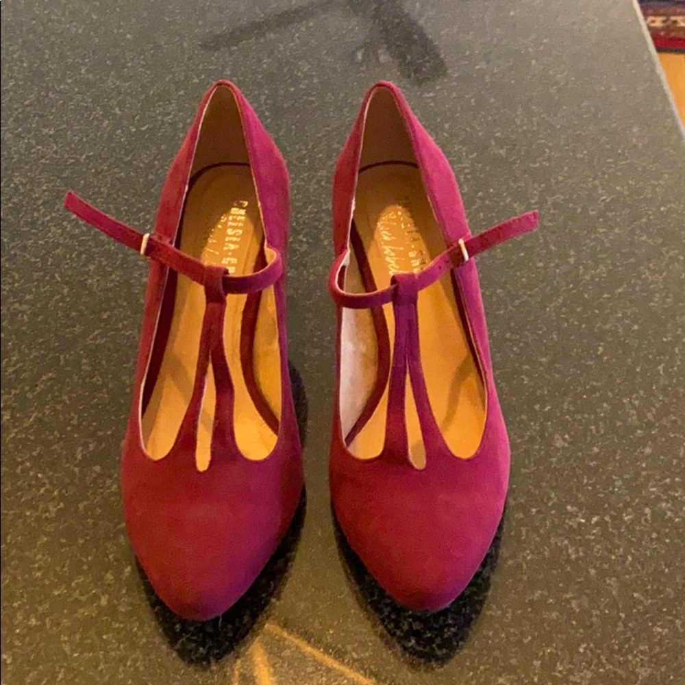 T-strap heels